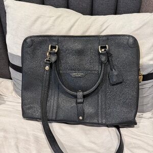 Henri Bendel Saffiano Leather Tote Bag Bkack